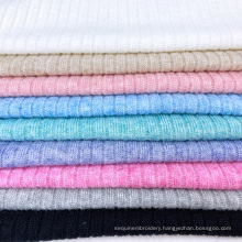 China Knitting multicolored Hacci Grey Melange rib  Knit Sweater Spandex Rayon nylon fabric viscose for clothes